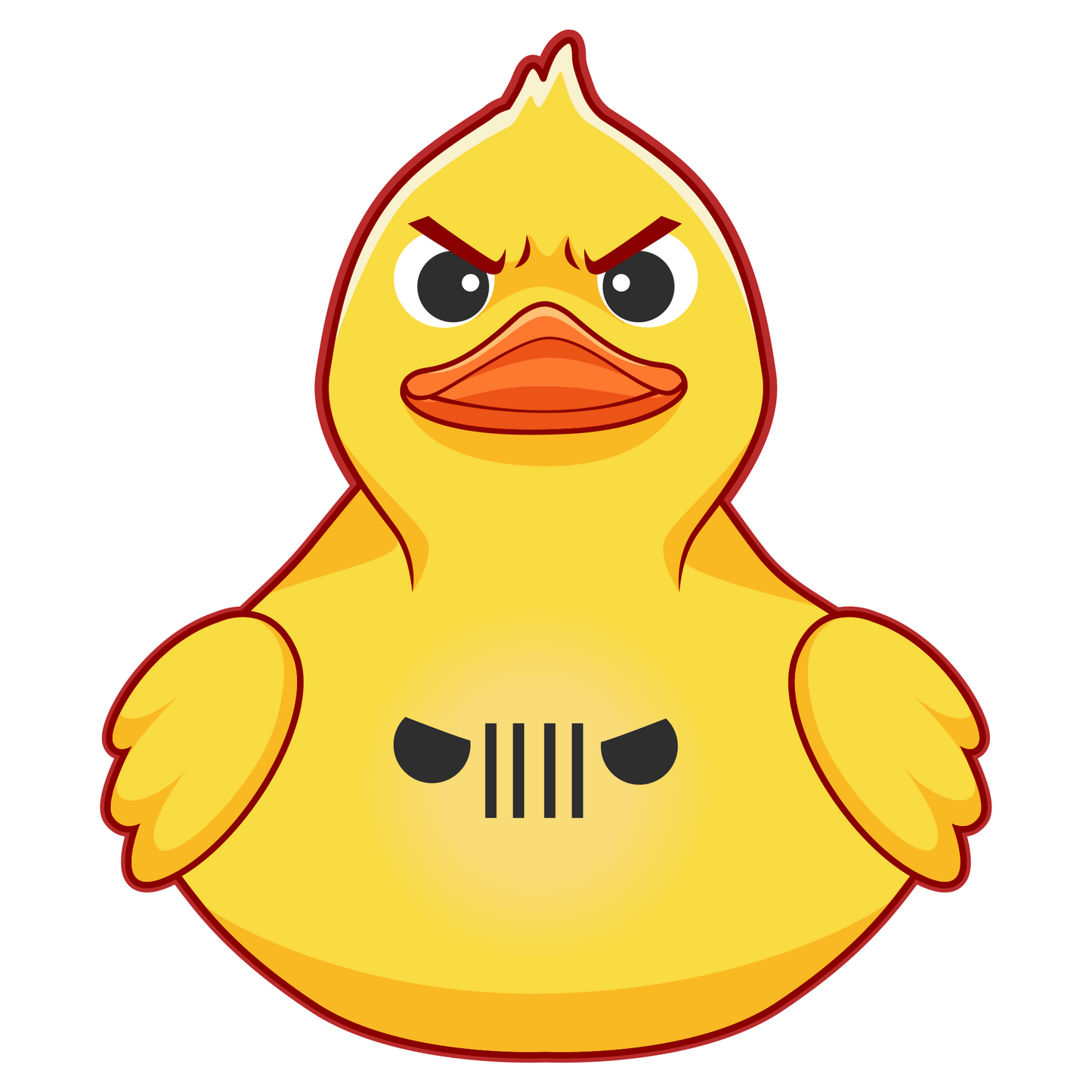 Angry Jeep Duck Sticker