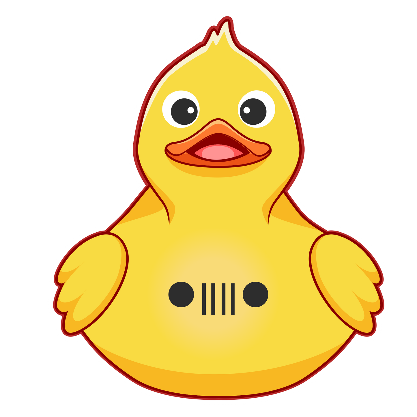 Angry Jeep Duck Sticker